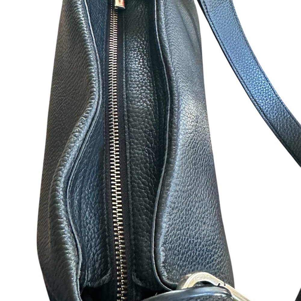 Kate Spade Black Pebbled Leather Shoulder Bag NWOT Quiet Luxury Hobo - Picture 14 of 17